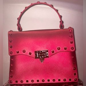 Studded Top Handle Mini Bag